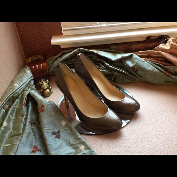 Ivanka Trump Shoes - Taupe Patent Leather